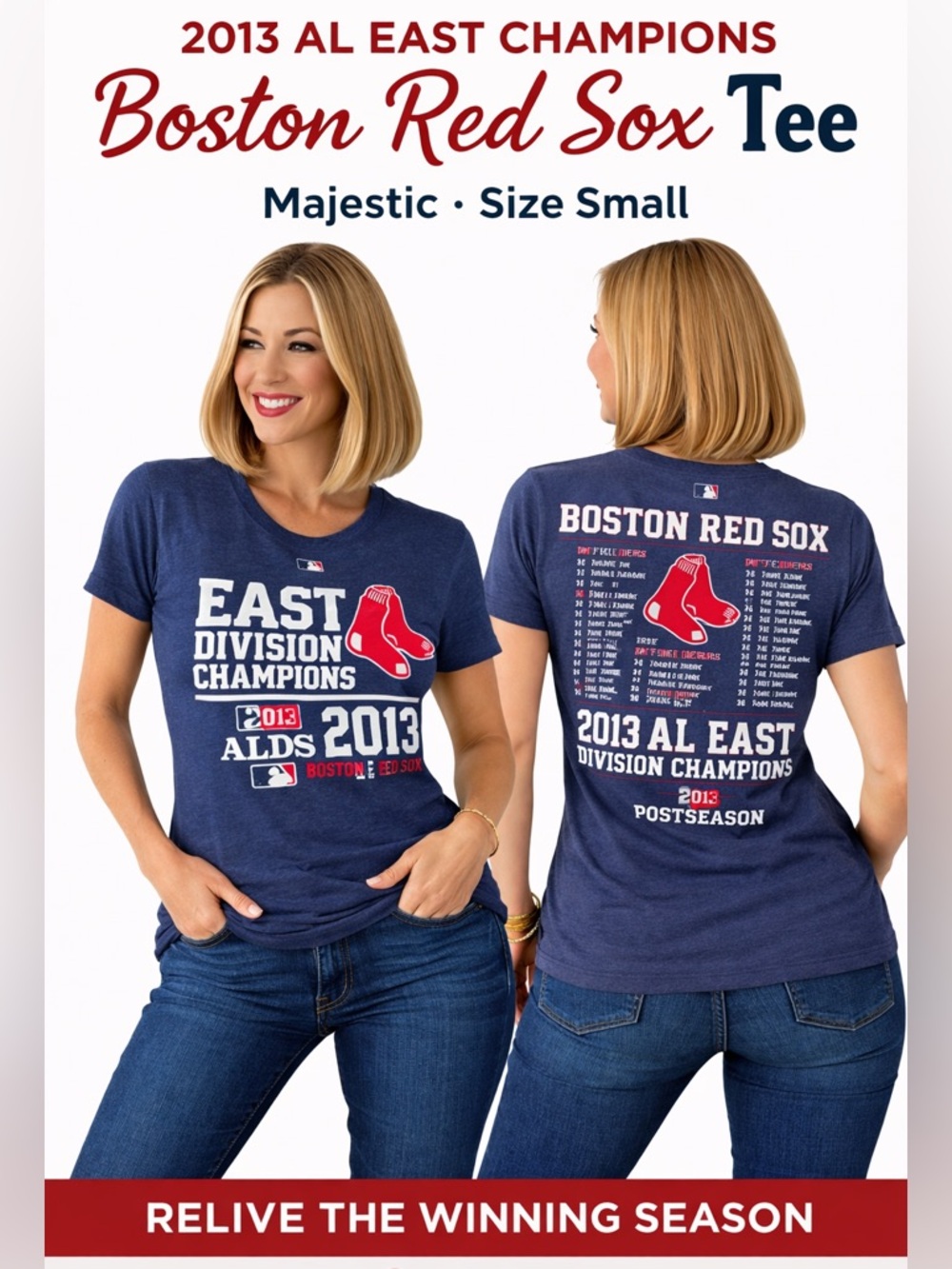 Boston Red Sox 2013 AL East Champions Tee Size Small